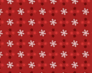 Wintry Christmas Pattern – A Magical Holiday Scene Wallpaper