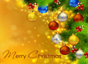 Wishing You A Merry & Bright Christmas! Wallpaper