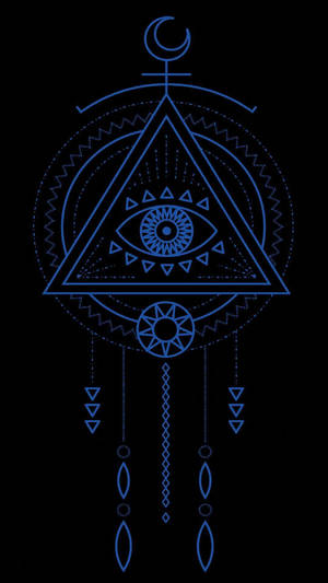 Witchy Aesthetic Eye Of Providence Wallpaper