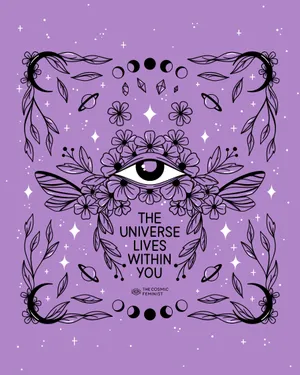 Witchy Aesthetic Purple Eye Wallpaper