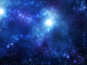 Witness The Beauty Of The Cool Blue Galaxy Wallpaper