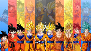 Witness The Evolution Of Dragon Ball's Most Beloved Protagonist - Goku Wallpaper