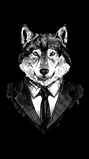 Wolf In Suit Hd Tattoo Wallpaper