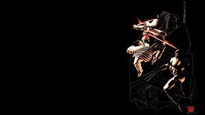 Wolverine And Armored Samurai Wallpaper