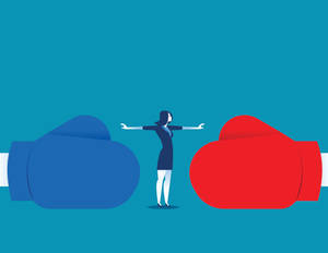 Woman Lead To Stop Fight Wallpaper