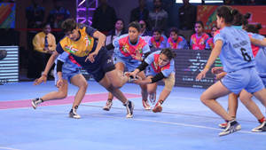 Women's Kabaddi Tackle Wallpaper