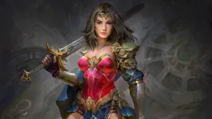 Wonder Woman 1984 Medieval Armor Wallpaper