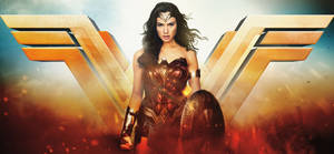 “wonder Woman: The Invincible And Fearless Warrior” Wallpaper