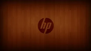 Wood Engraved Hp Laptop Logo Wallpaper