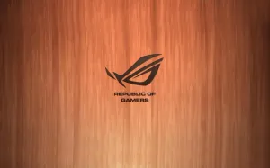 Wooden Asus Rog Logo Wallpaper