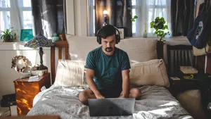 Working From Home With Music Wallpaper