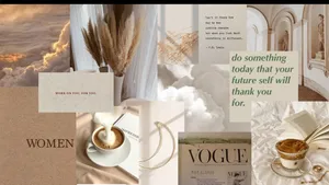 Workspace Goals: Beige Desktop Wallpaper