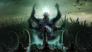 World Of Warcraft - A Dark Image Of A Demon Wallpaper