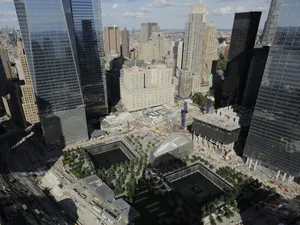 World Trade Center Reconstruction Aerial View Wallpaper