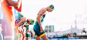 World Triathlon Swimming Portion Wallpaper