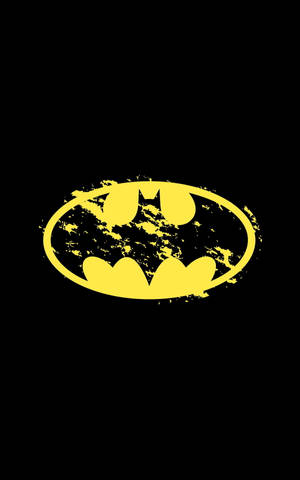 Worn Yellow Batman Logo Iphone Wallpaper