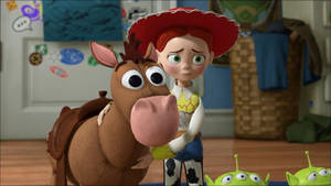 Worried Bullseye Toy Story Wallpaper