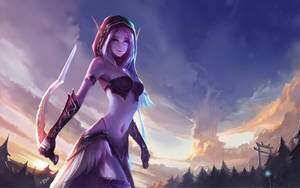 Wow Classic Sexy Elf Wallpaper