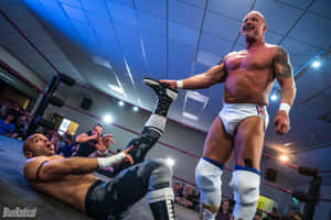 Wrestler Doug Williams Practicing Wallpaper