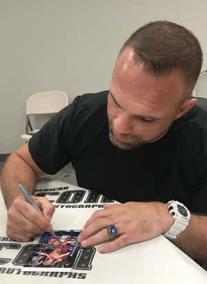 Wrestler Signing Autograph Wallpaper
