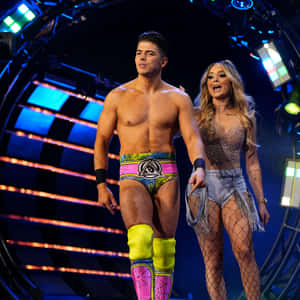 Wrestlers Sammy Guevara And Tay Melo Wallpaper