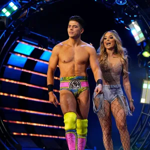 Wrestlers Sammy Guevara And Tay Melo Wallpaper