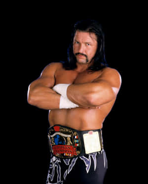 Wrestlerwith European Championship Belt Wallpaper