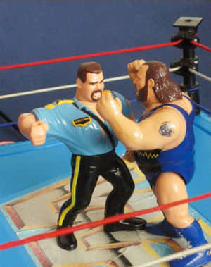 Wrestling Action Figures Battle Wallpaper