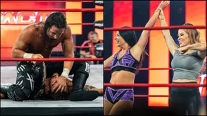 Wrestling Icons Jay White And Tenille Dashwood In A Professional Photoshoot. Wallpaper