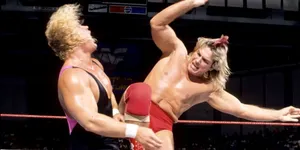 Wrestling Match Action Shot Wallpaper