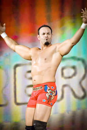 Wwe Legend, Chavo Guerrero Jr. Making His Dynamic Entrance Wallpaper