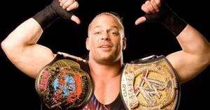 Wwe Rob Van Dam With Championship Belt Wallpaper