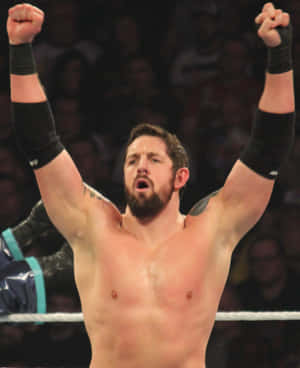 Wwe Star Wade Barrett Winning Celebration Wallpaper