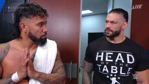 Wwe Stars Jey Uso And Roman Reigns Wallpaper