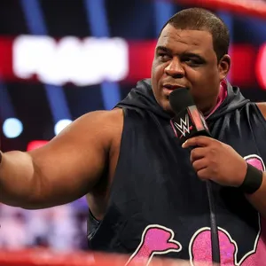 Wwe Superstar Keith Lee Reacting To A Fan's Cheer Wallpaper