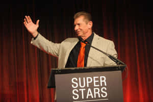 Wwe Vince Mcmahon During The Superstars Event Wallpaper