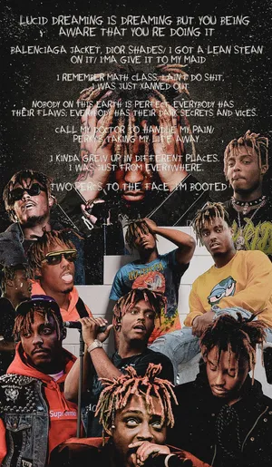 Xxxtentacion And Juice Wrld Lyric Portrait Wallpaper