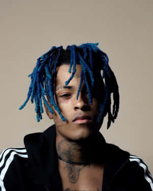Xxxtentacion's Iconic Blue Hair Wallpaper