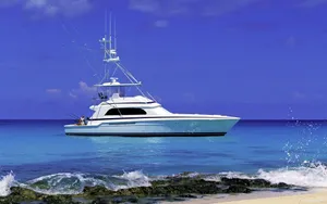 Yacht Seashore Wallpaper