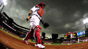 'yadier Molina, Mlb All-star Catcher' Wallpaper