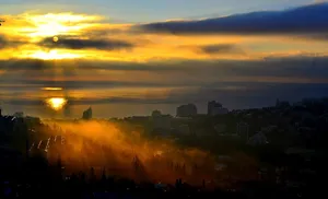 Yalta Golden Sunset Wallpaper