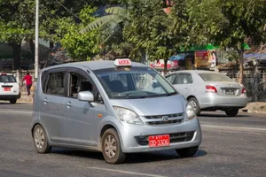 Yangon City Taxi Wallpaper