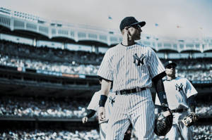 Yankees Derek Jeter Retro Style Wallpaper