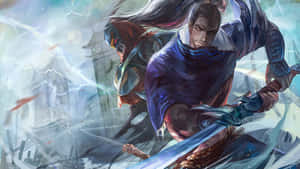 Yasuo, A Champion On The Fields Of Justice Wallpaper