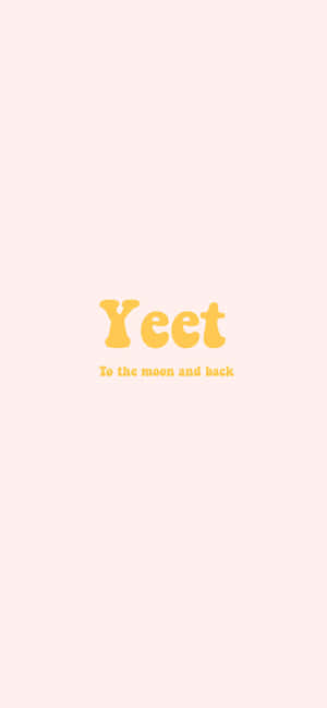 Yeet To The Moon And Back Wallpaper