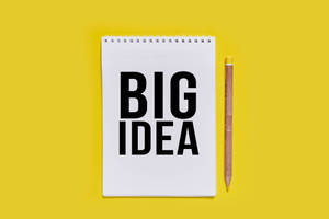 Yellow Aesthetic Laptop Big Idea Wallpaper