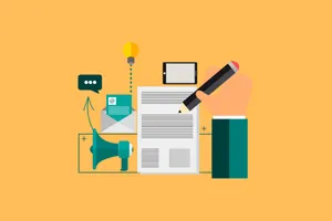 Yellow Background With Content Research Tools Wallpaper