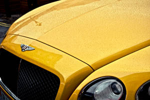 Yellow Bentley Car Wallpaper