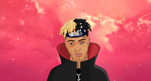 Yellow Black Hair Xxxtentacion Cartoon Wallpaper