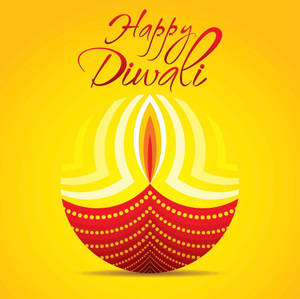 Yellow Diwali Poster Wallpaper
